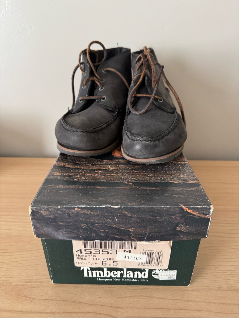 Timberland Women’s Paula Charcoal Leather Boots